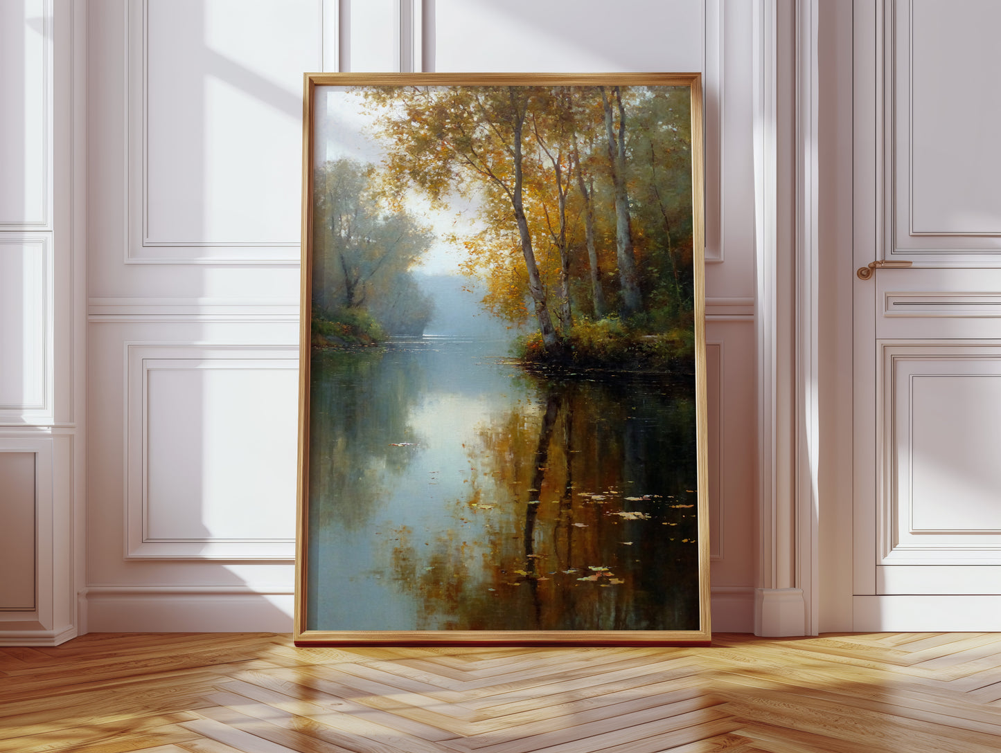 Autumn Reflections on Tranquil Waters