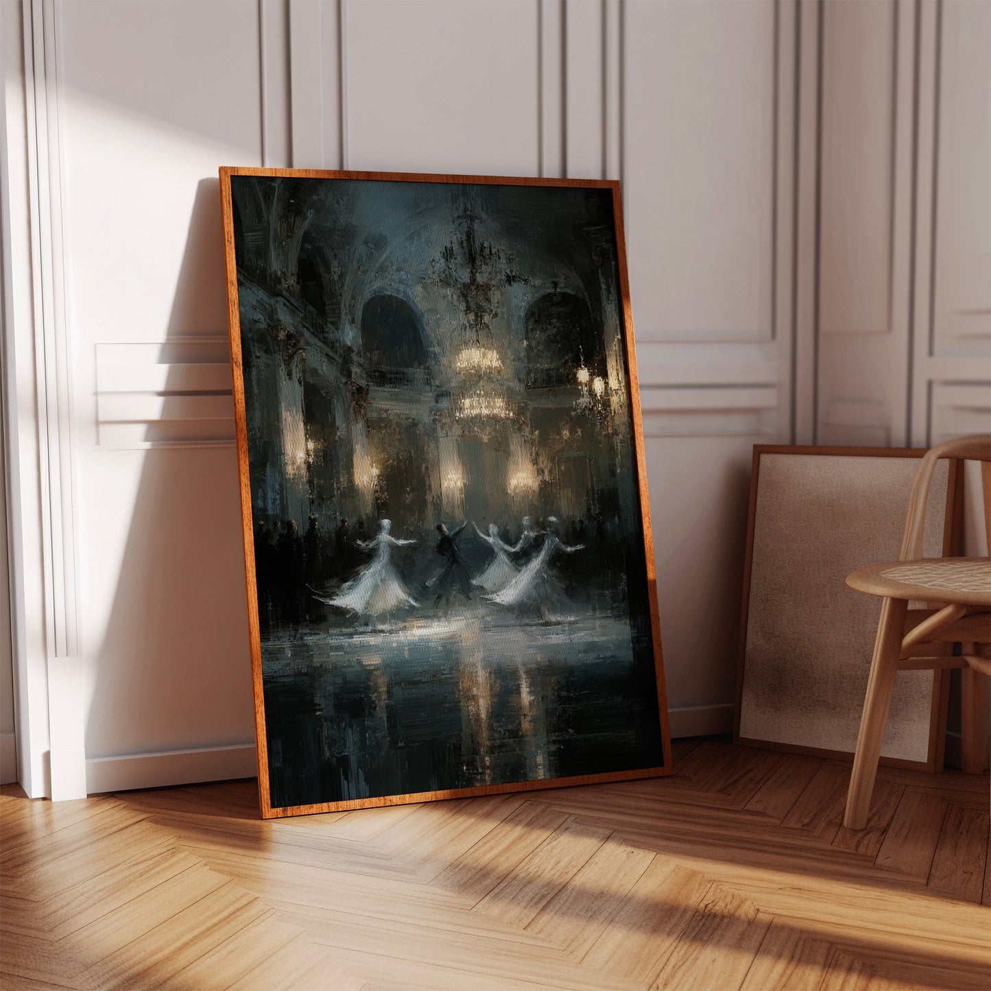Glistening Steps Under Crystal Light