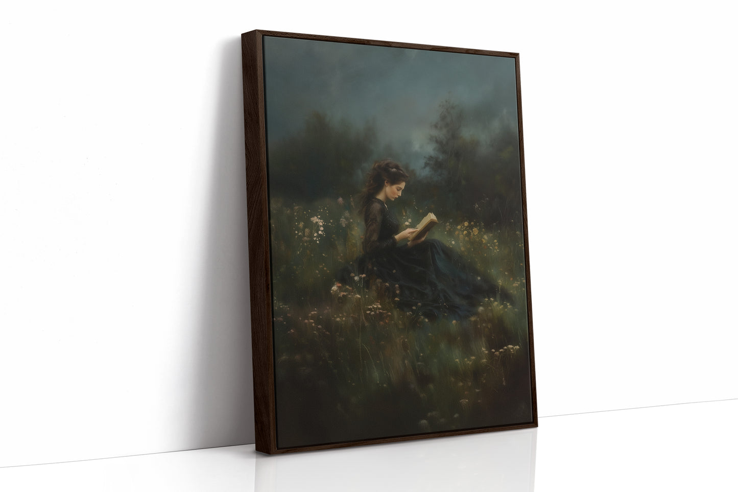 Twilight Reading in the Wild Meadow