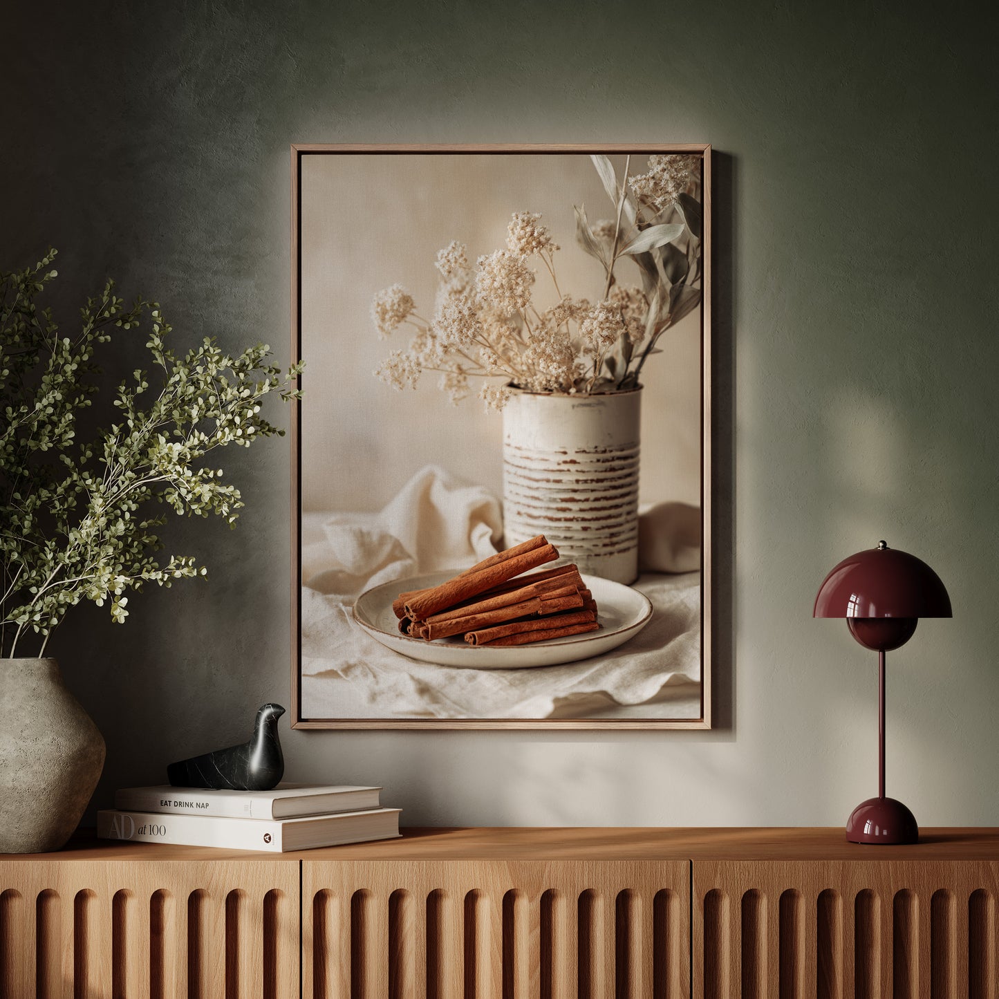Cinnamon Sticks and Dried Blossoms