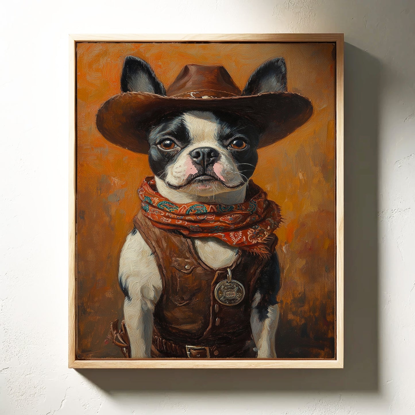 Boston Terrier Cowboy Deputy