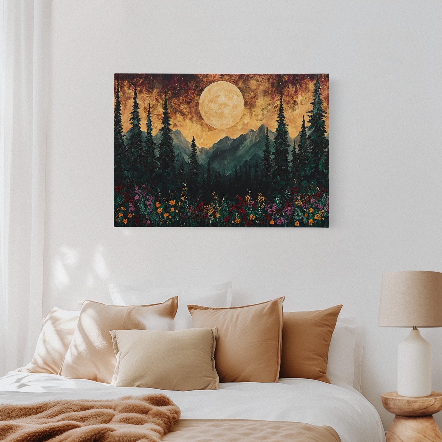 Alpine Meadows Catch Moonlight's Gold