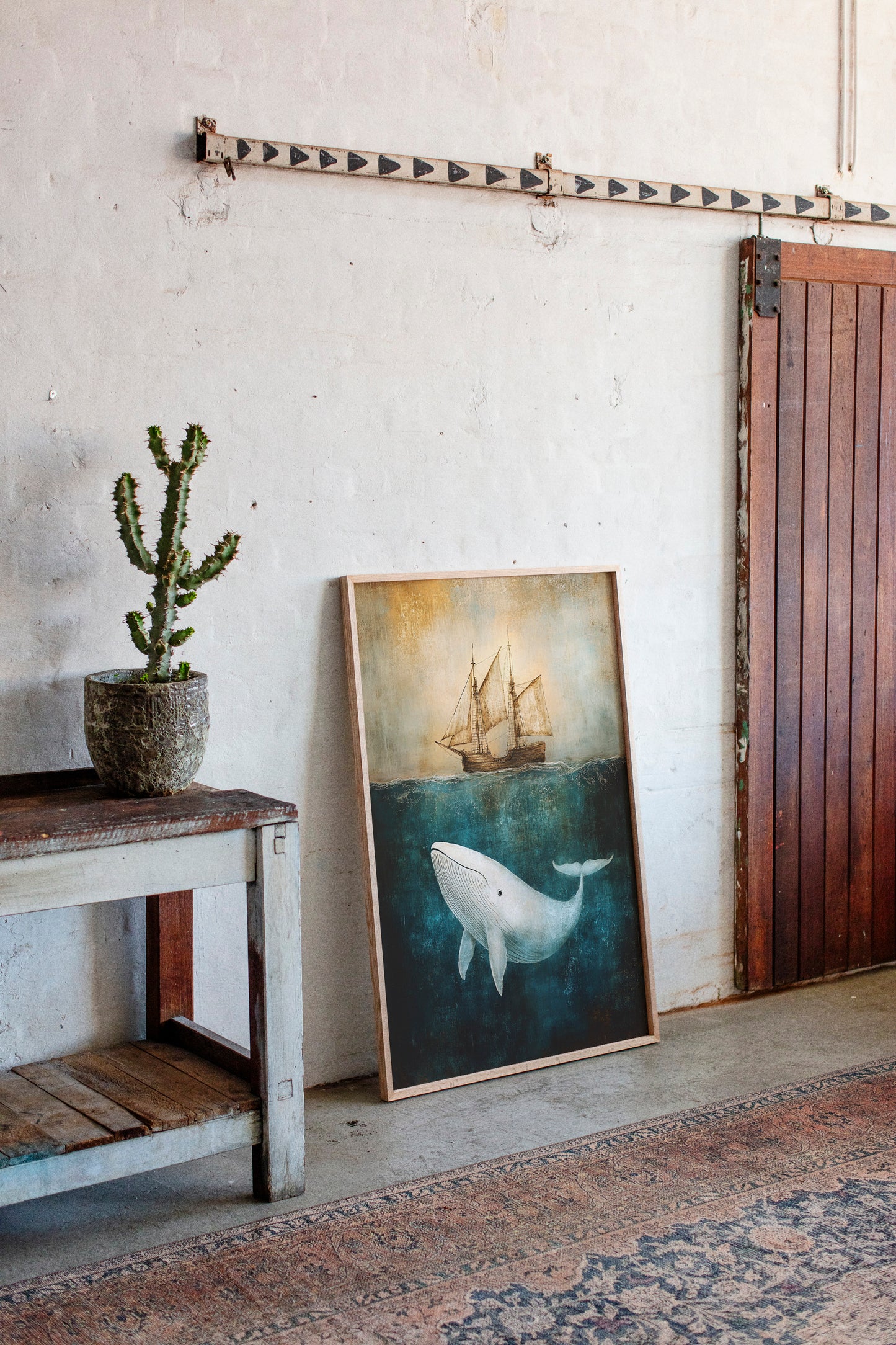 Whale Dreams Beneath the Tall Ship