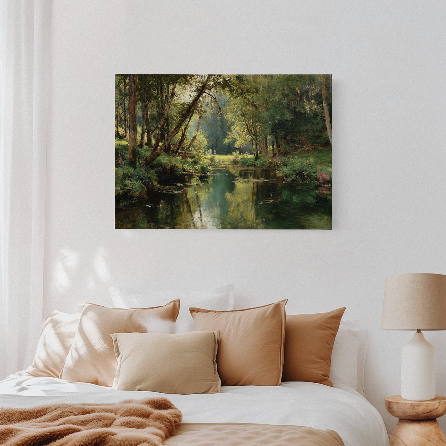 Summer Light Dances Through Forest Stream