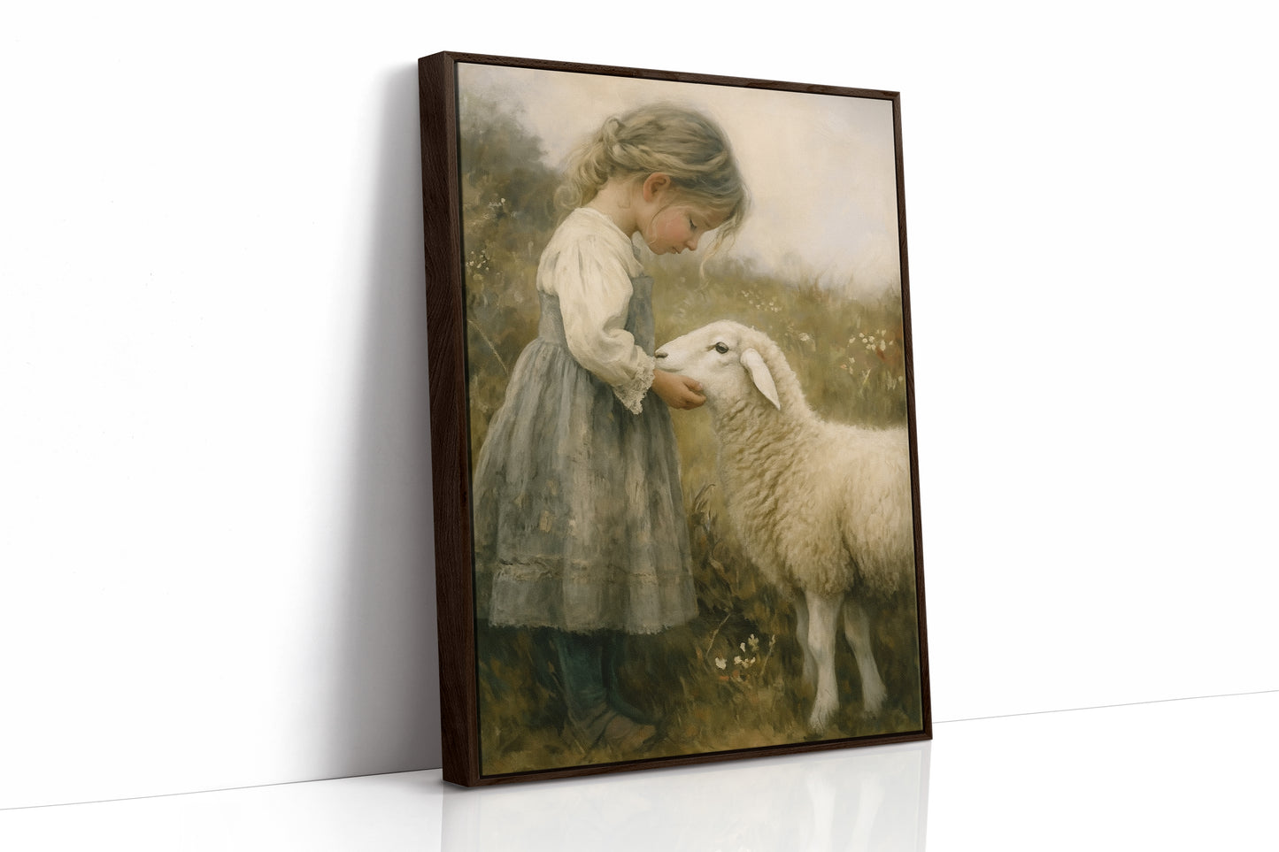 Little Shepherdess and Her Lamb