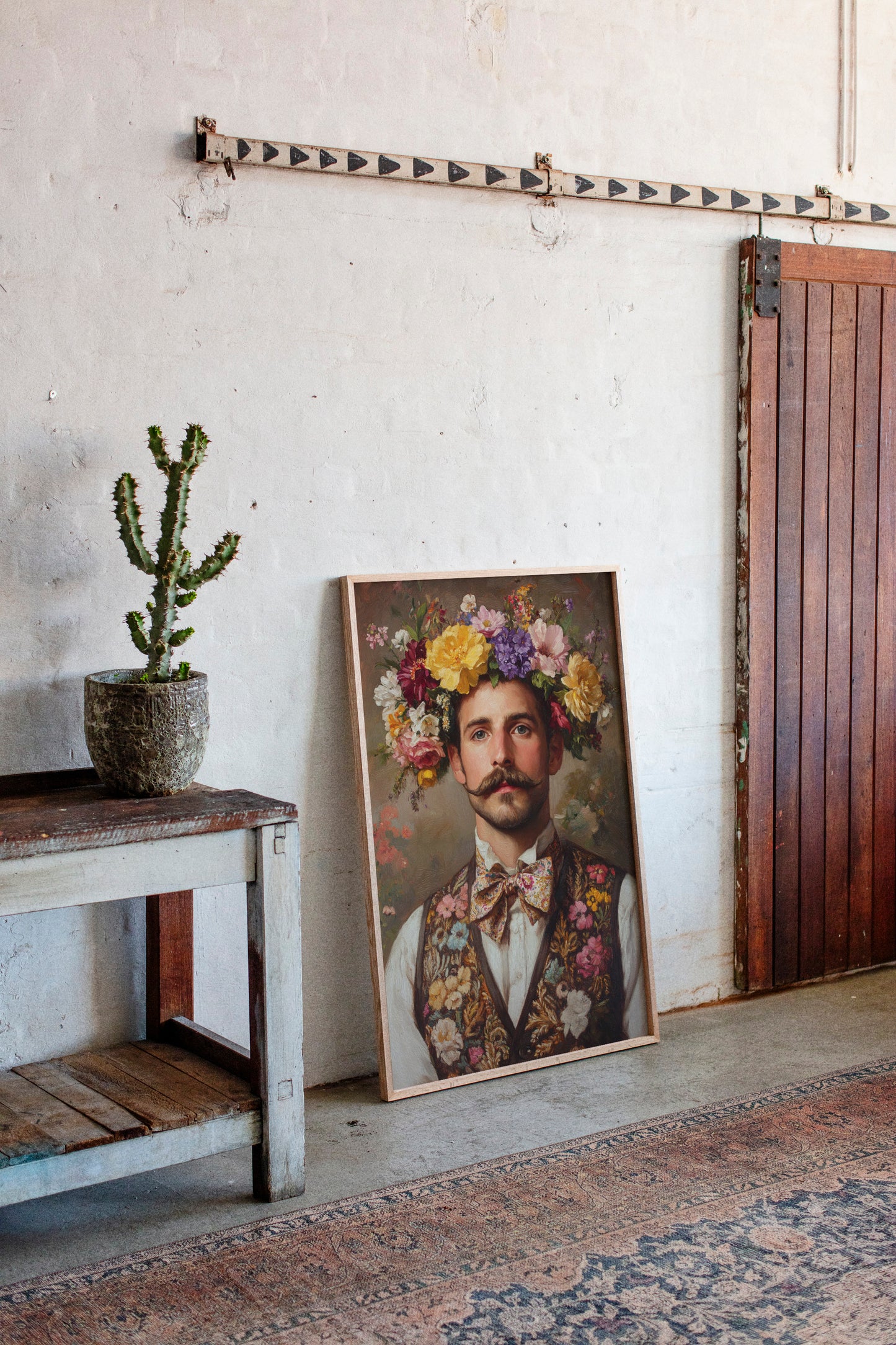 Floral Crown and Velvet Charm