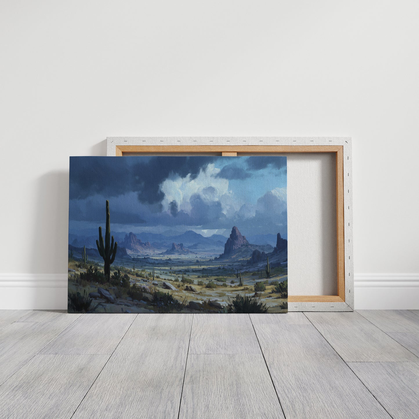 Desert Symphony Under Thunderous Skies