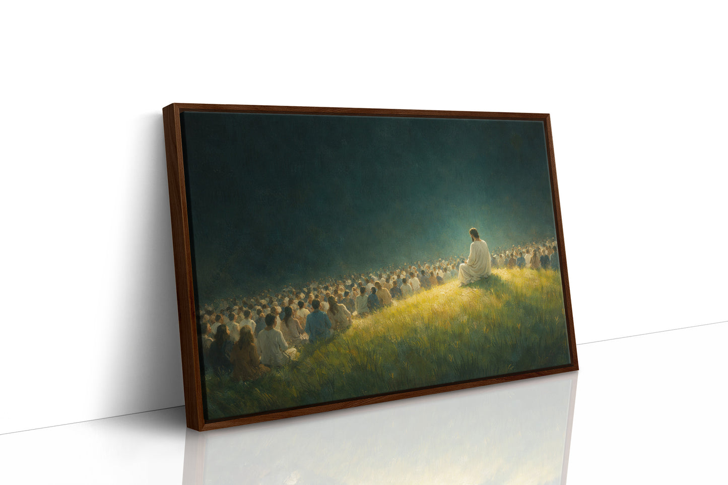 Golden Hillside Gathering at Dusk