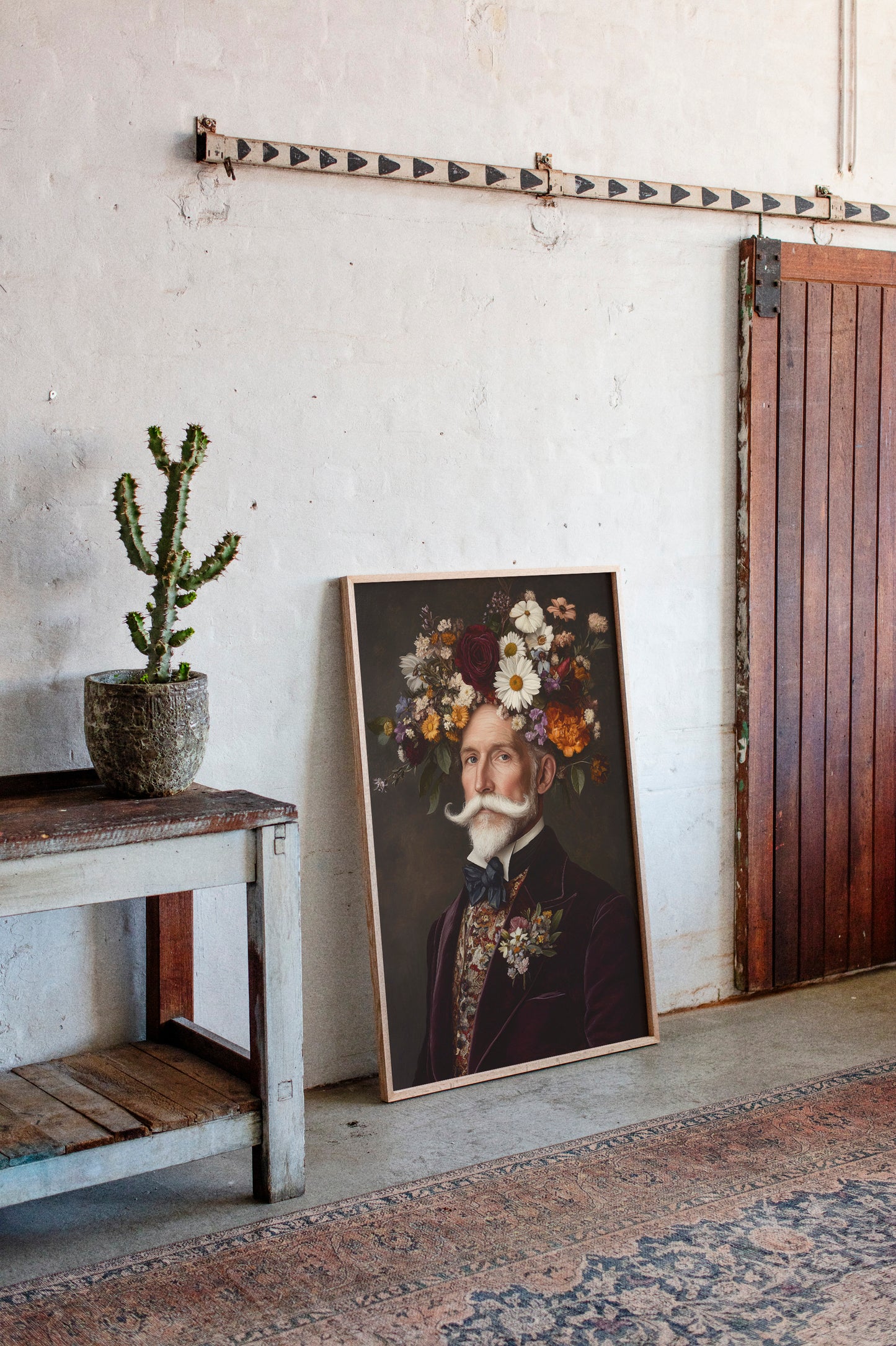 Velvet Gentleman in Wildflower Crown