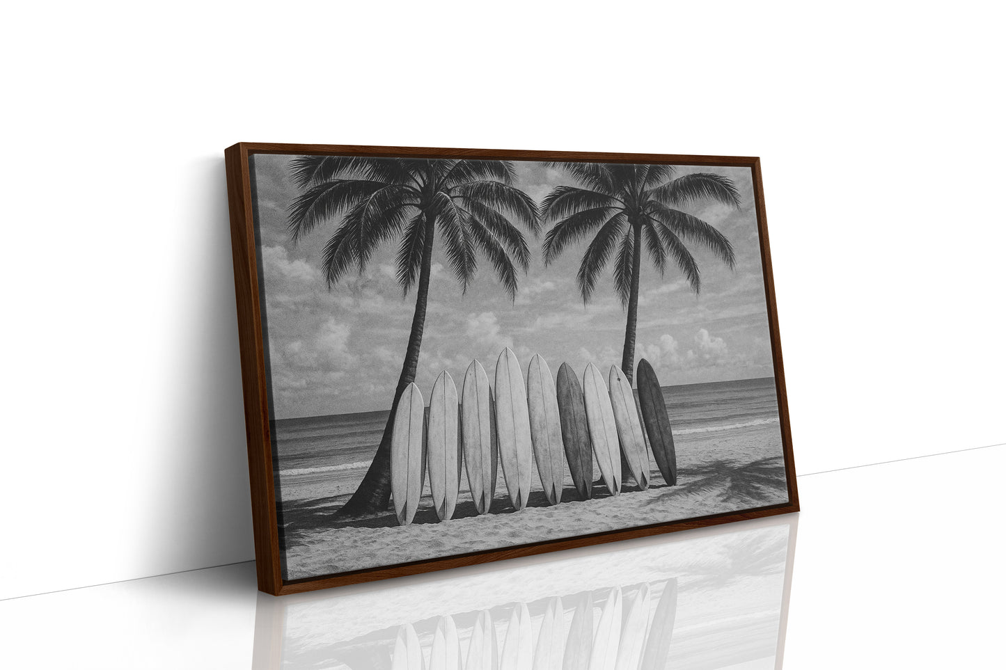 Surfboards and Palms in Paradise