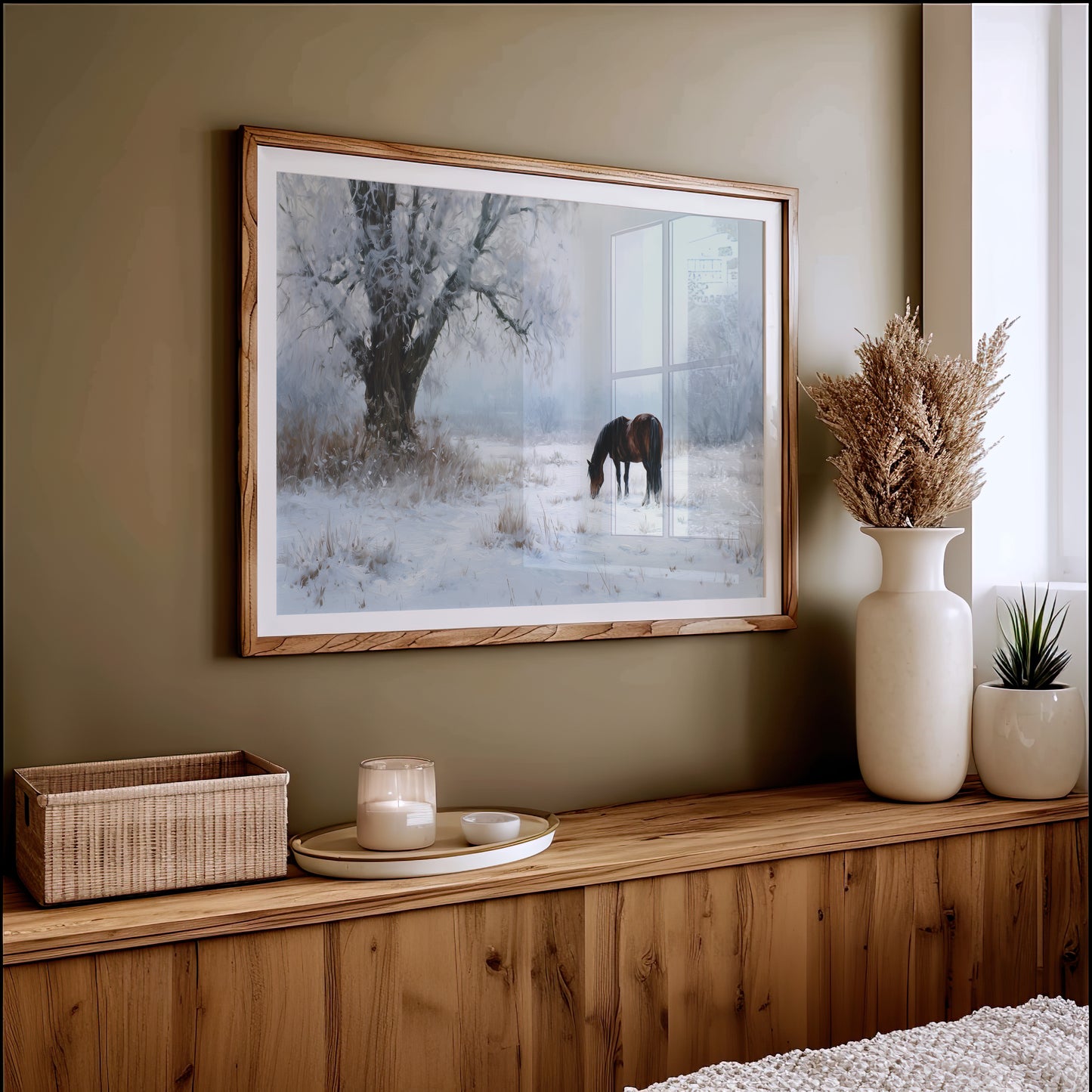 Solitude Grazes Through Winter's Quiet