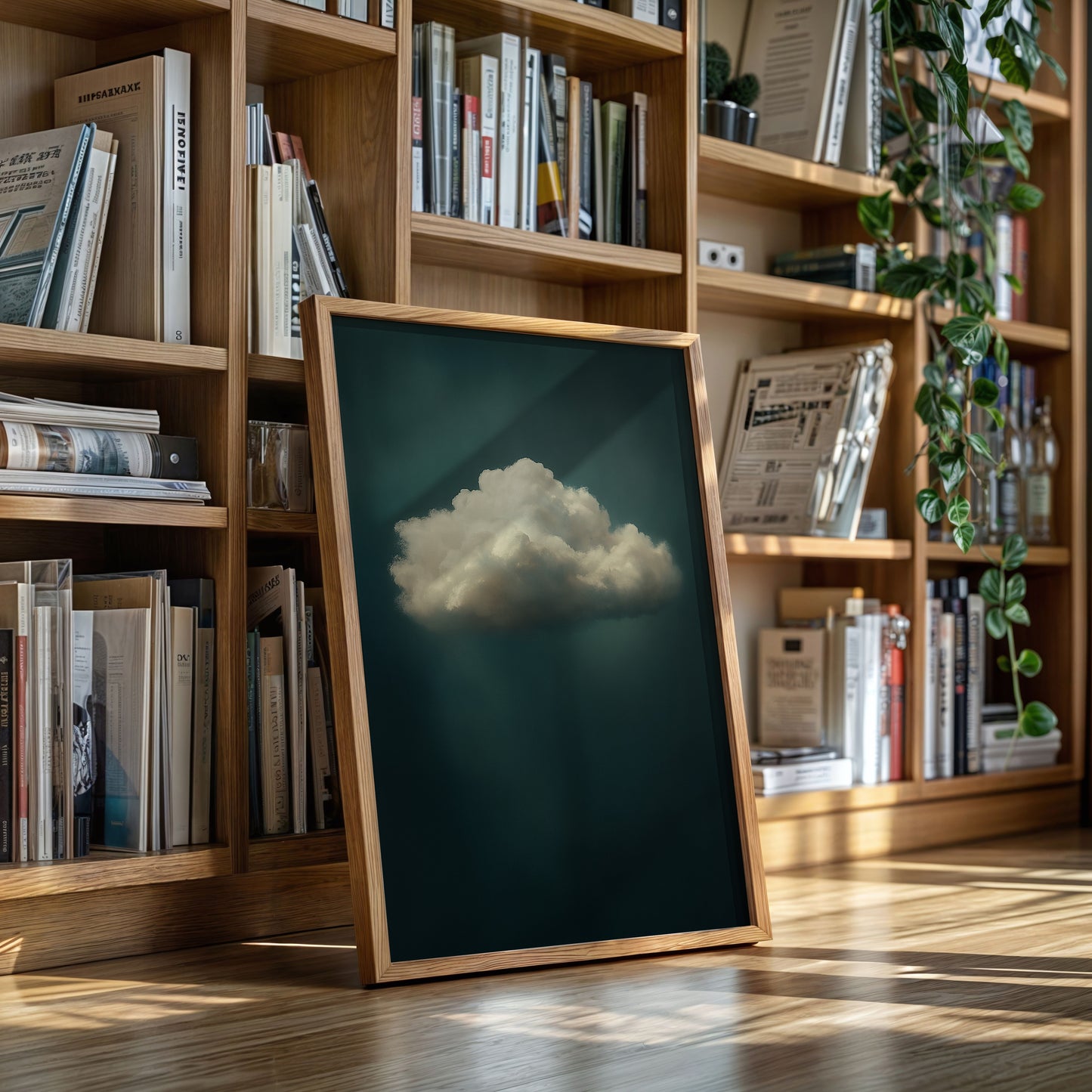 Solitary Cloud in Still Air