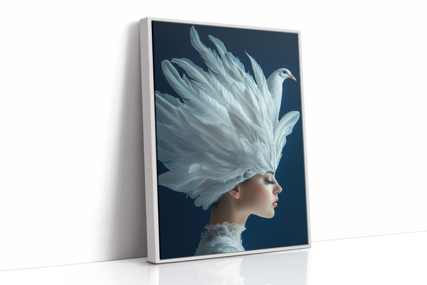 Crowned by Wings in Blue Silence