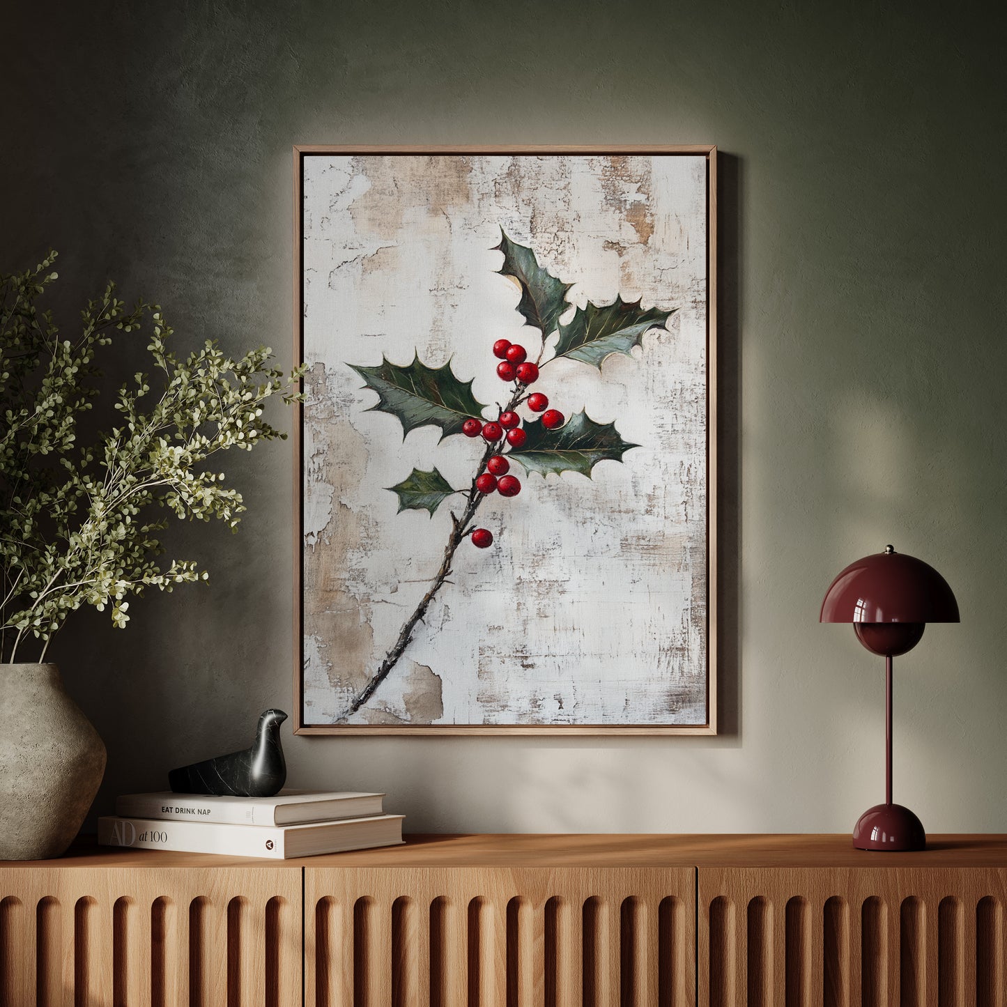 Berries Against Winter's Canvas