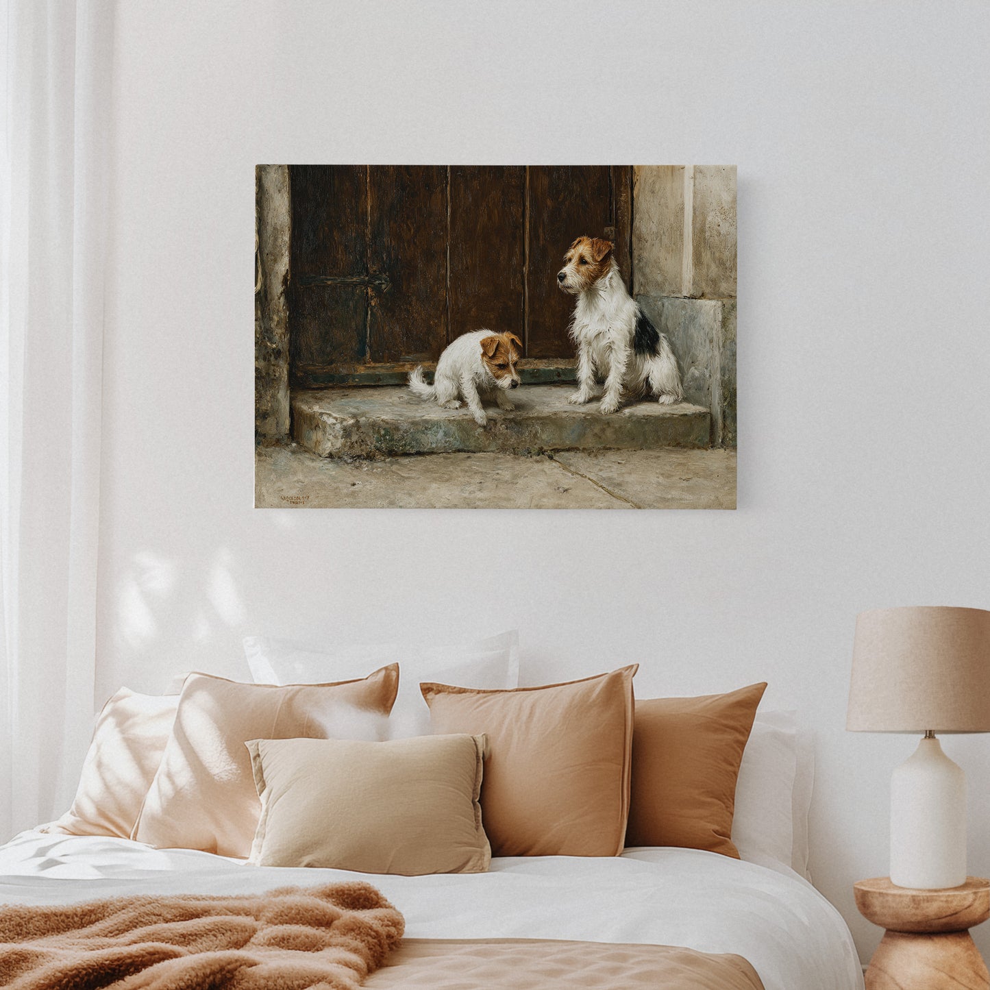 Terriers Guard Their Ancient Step