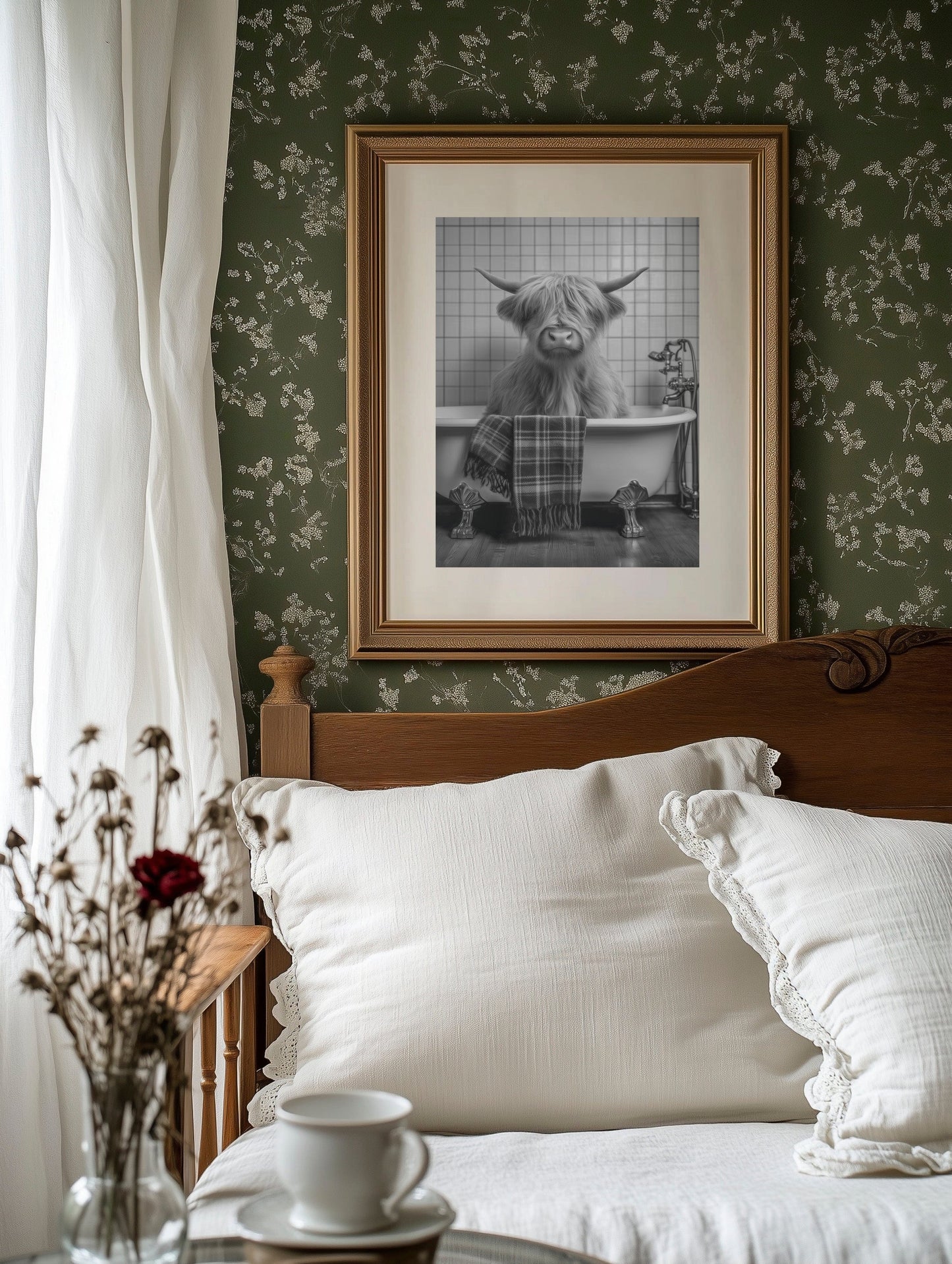 Highland Cow Takes A Luxurious Bath