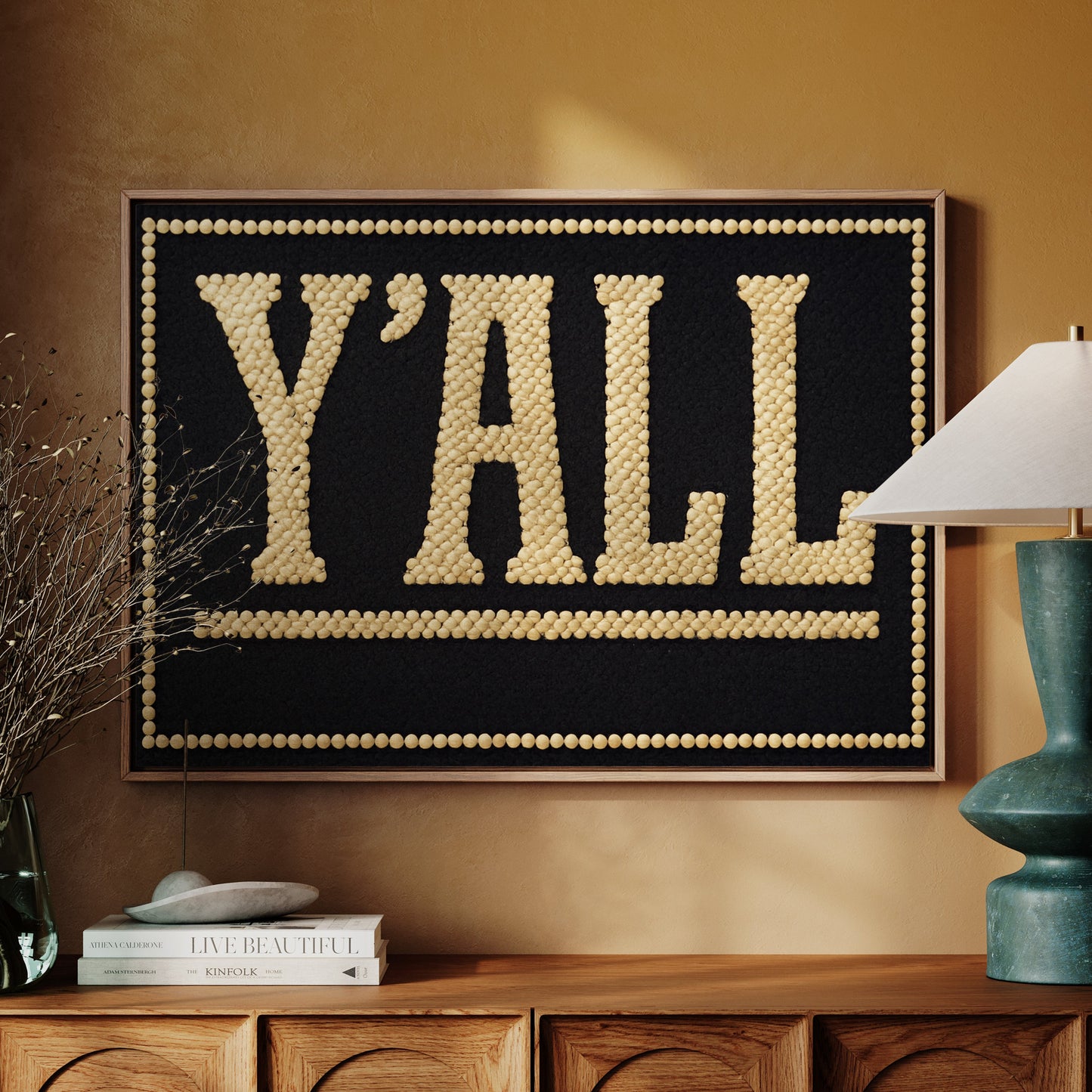 Y’ALL Western Beaded Sign