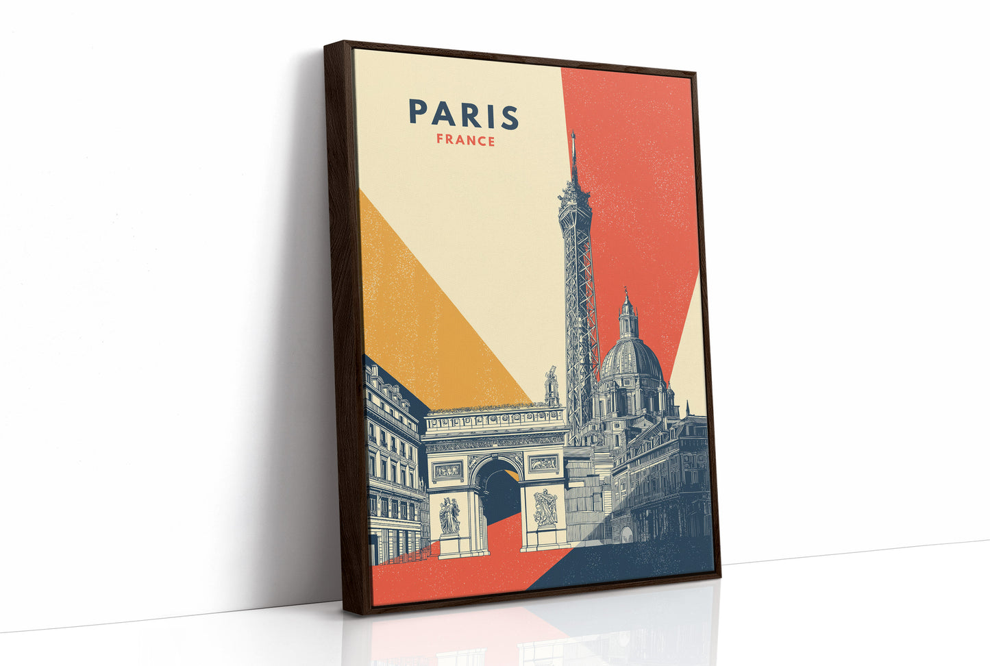 Geometric Homage to Parisian Icons