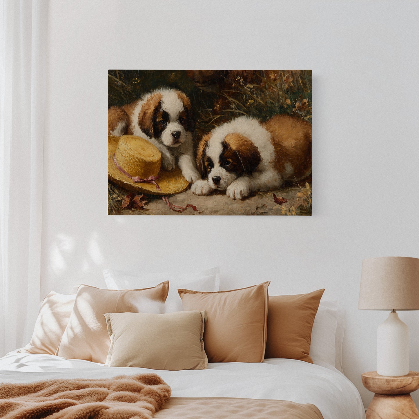 Summer Puppies Find Straw Hat Adventure