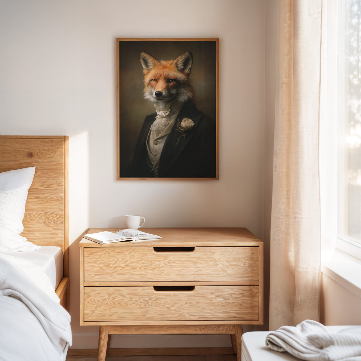 Regal Fox in Formal Attire