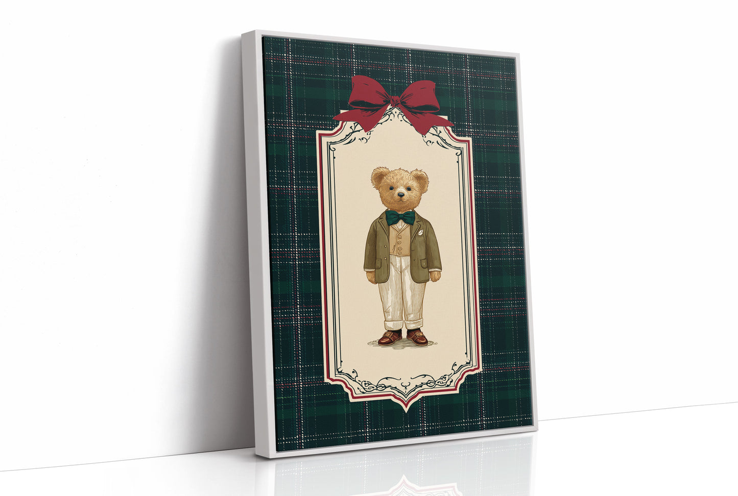 The Gentleman Bear With Emerald Bow