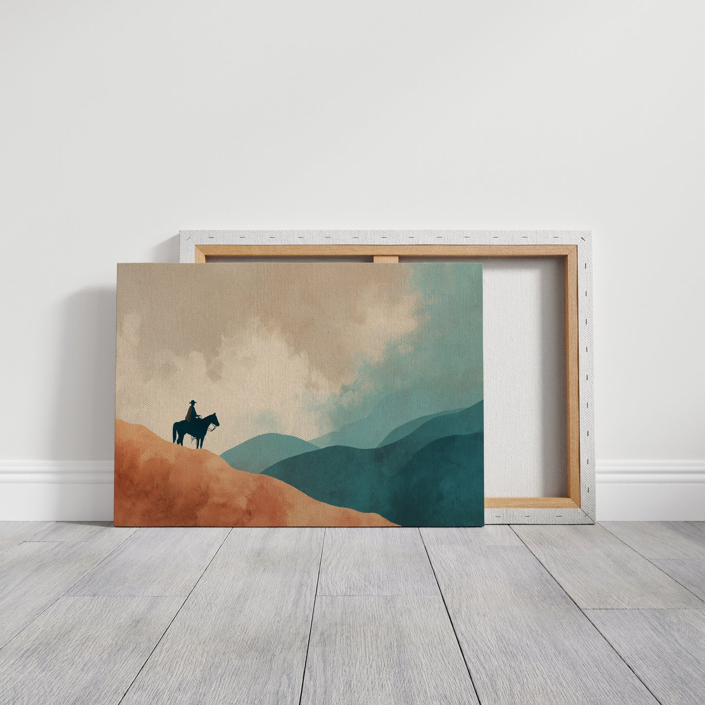 Solitary Wanderer Surveys Painted Valleys