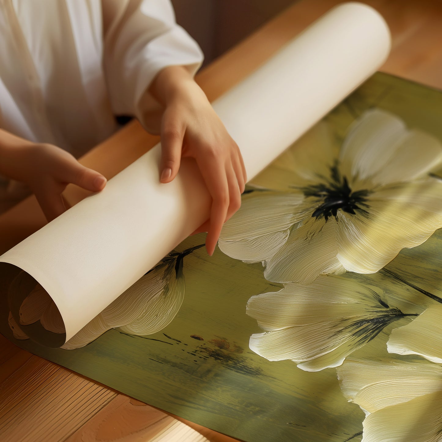 Olive Gardens Meet Ivory Petals