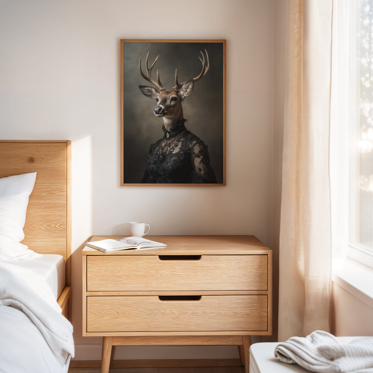 Regal Stag in Elegant Attire