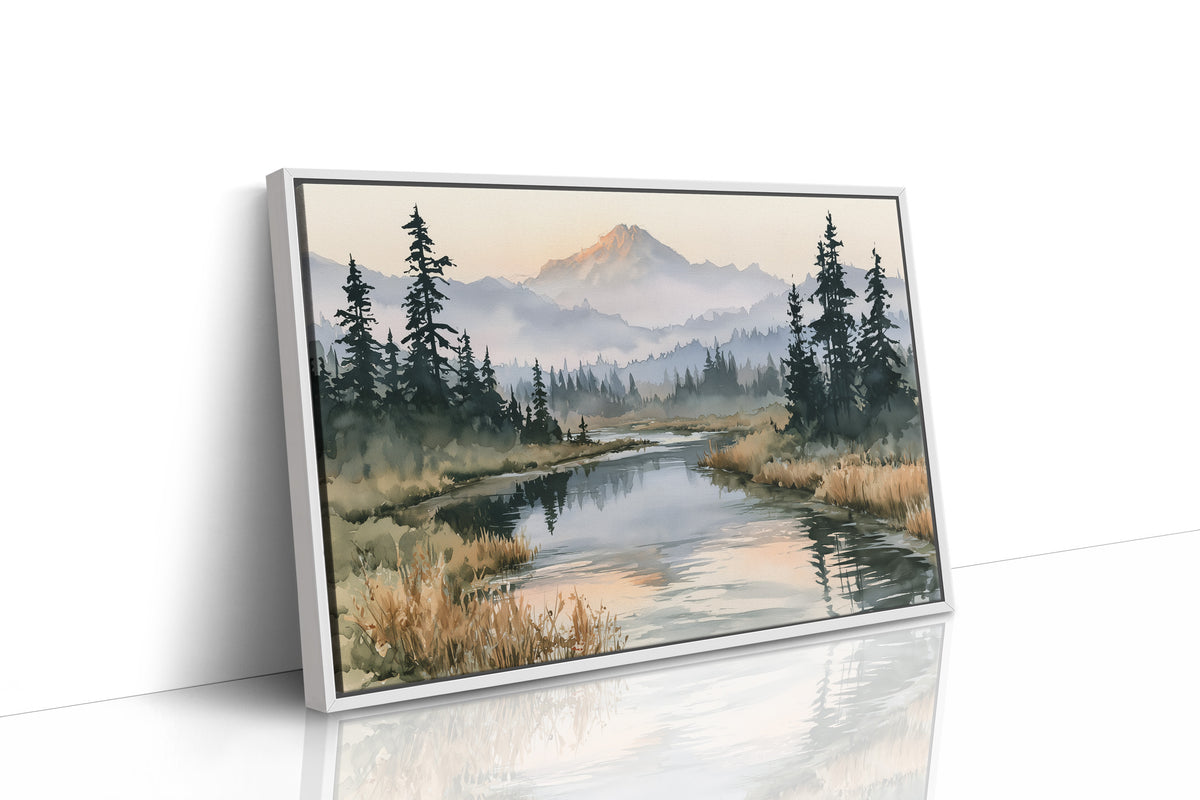 River's Path to Distant Peaks