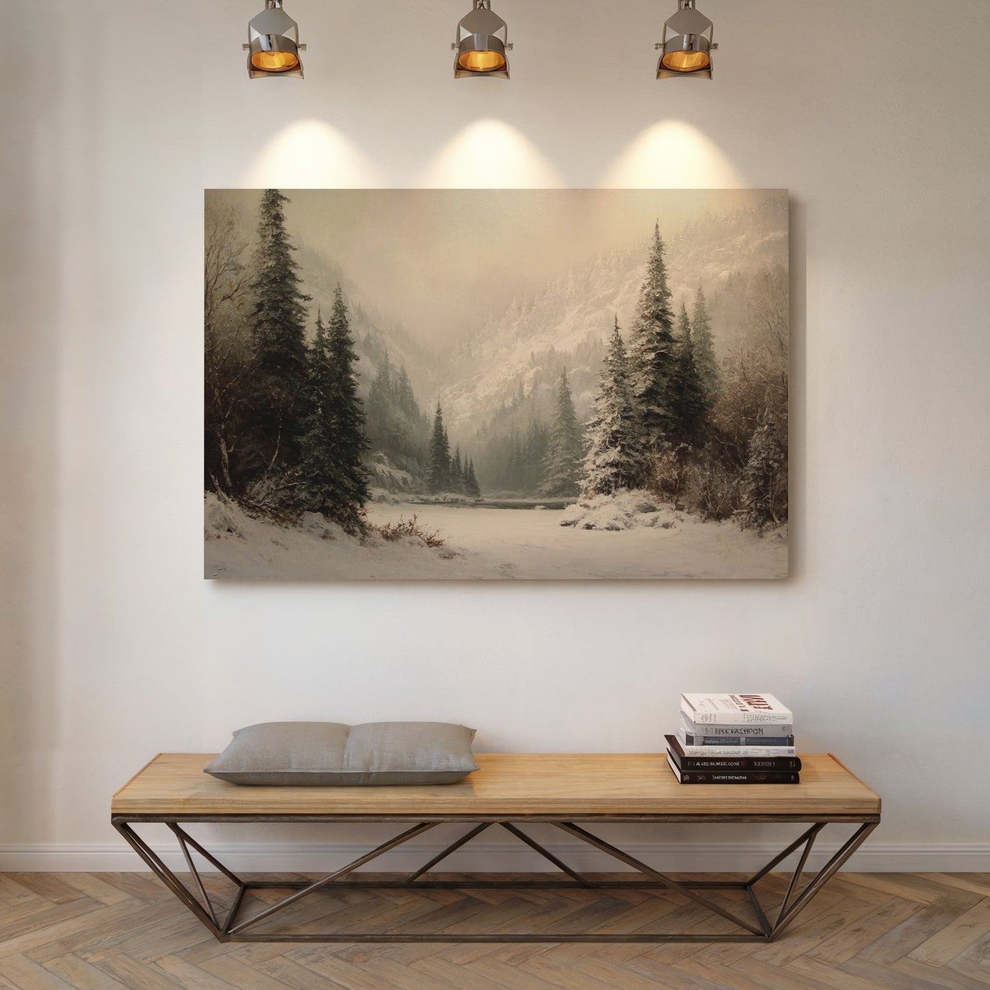 Winter Mist Cradles Mountain Lake