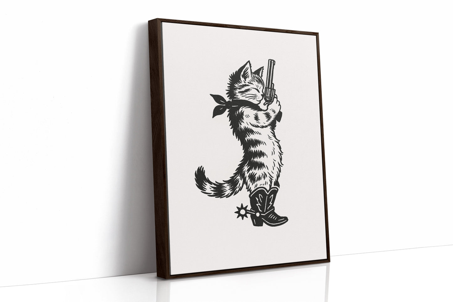Purrpare for Trouble – Cowboy Cat Sheriff Print