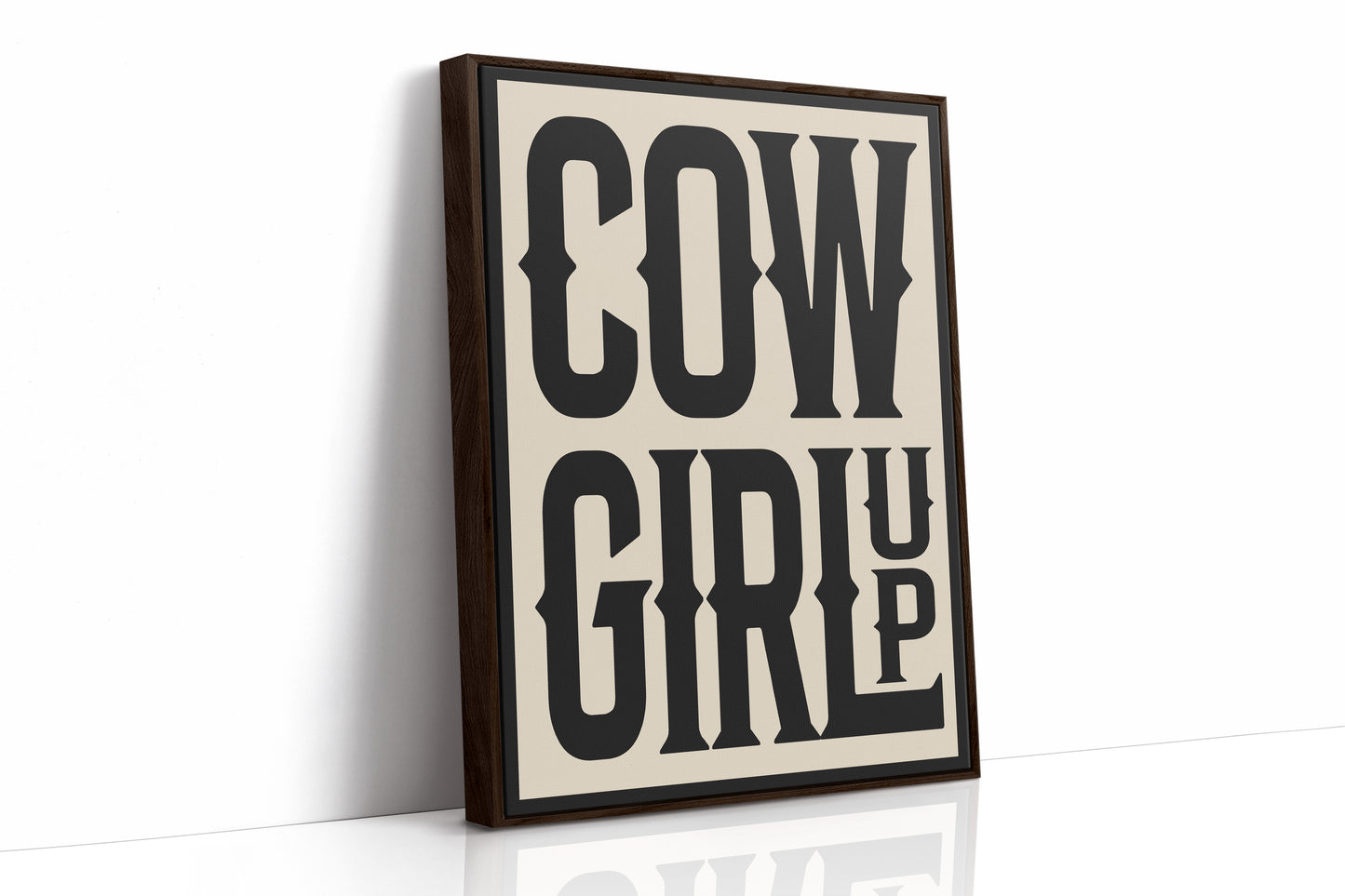 Cowgirl Up Bold Western Spirit Art