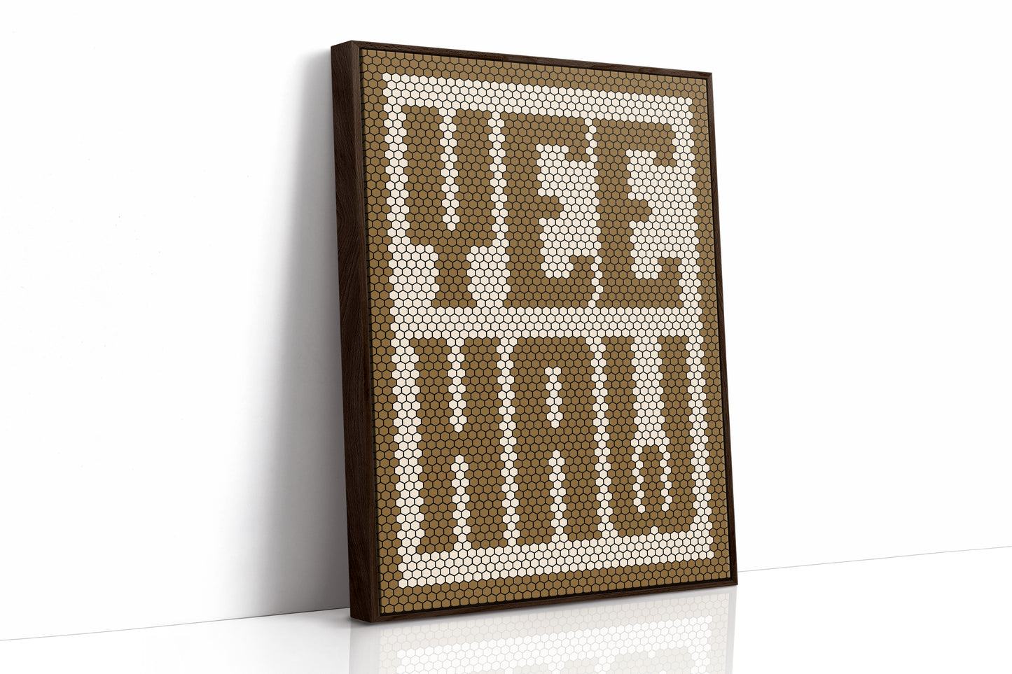Yeehaw Western Mosaic in Warm Brown