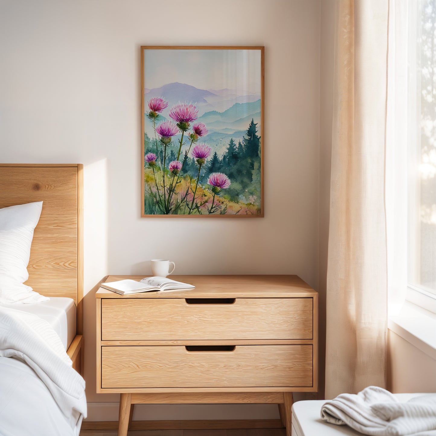Blooming Hillsides in Morning Light