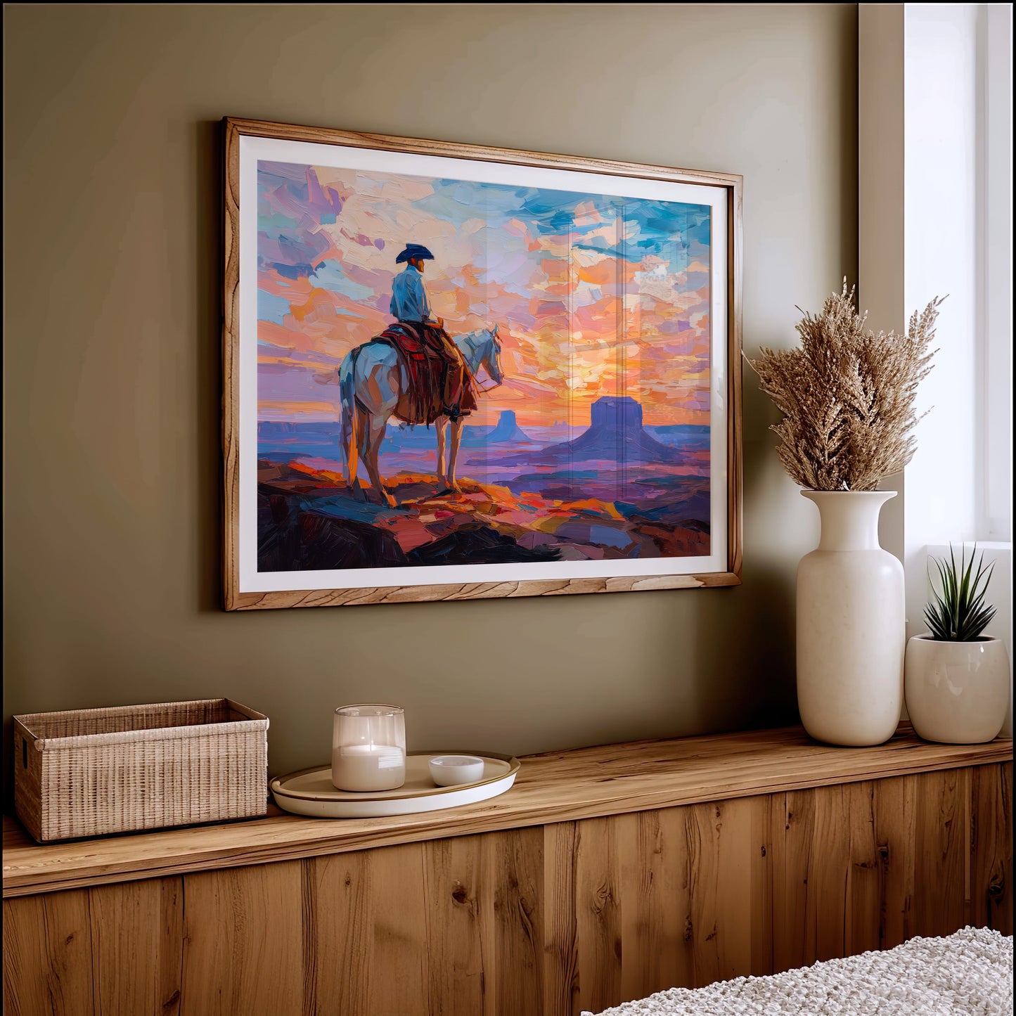 Sunset Paints A Cowboy's Prayer