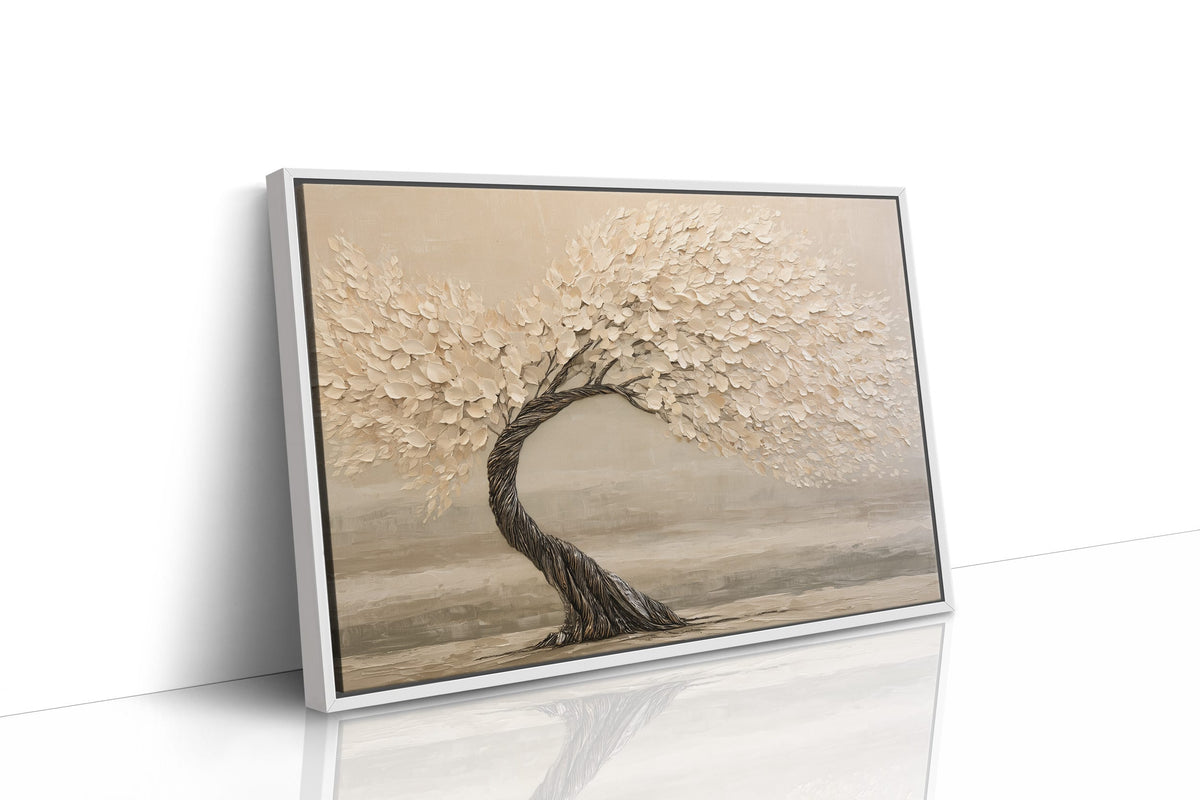Windswept Tree in Cream