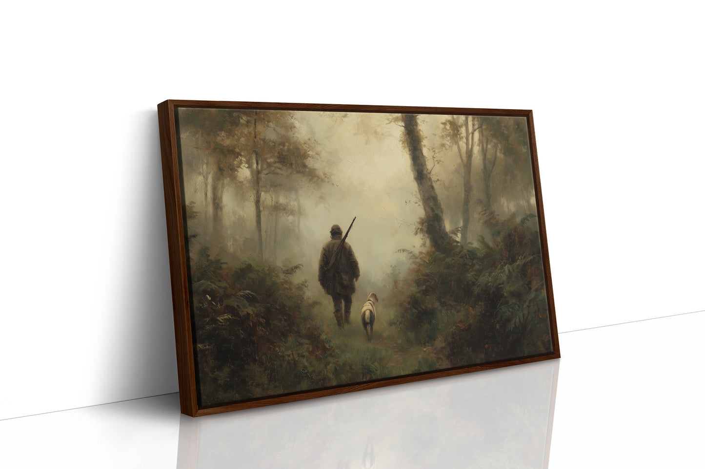 Huntsman's Path Through Misty Woods