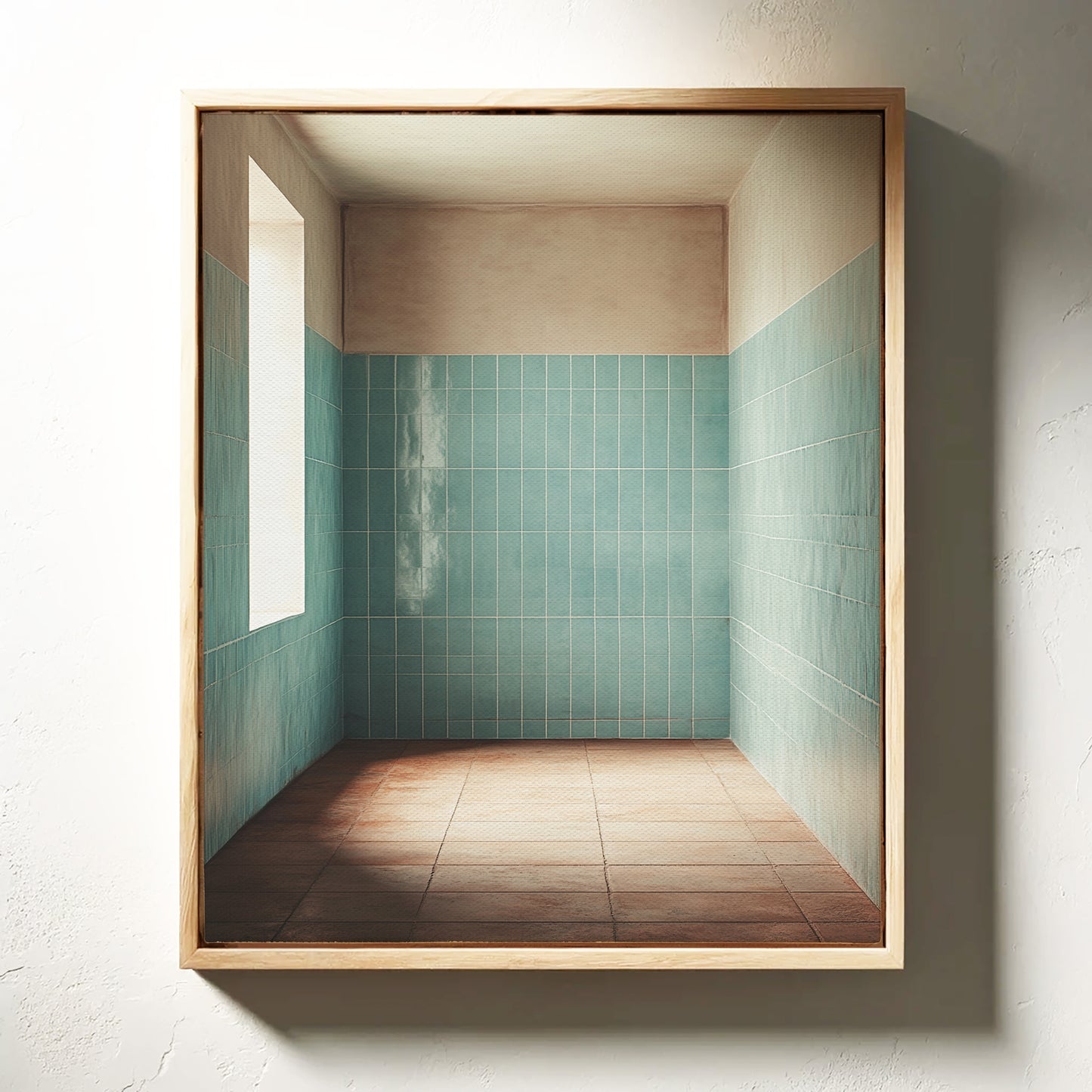 Morning Light Meets Mint Tiles