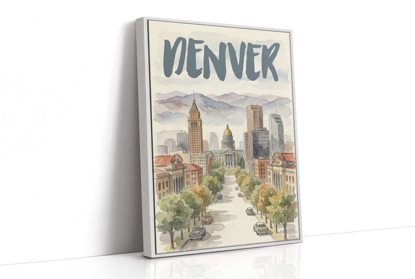 Denver in Watercolor