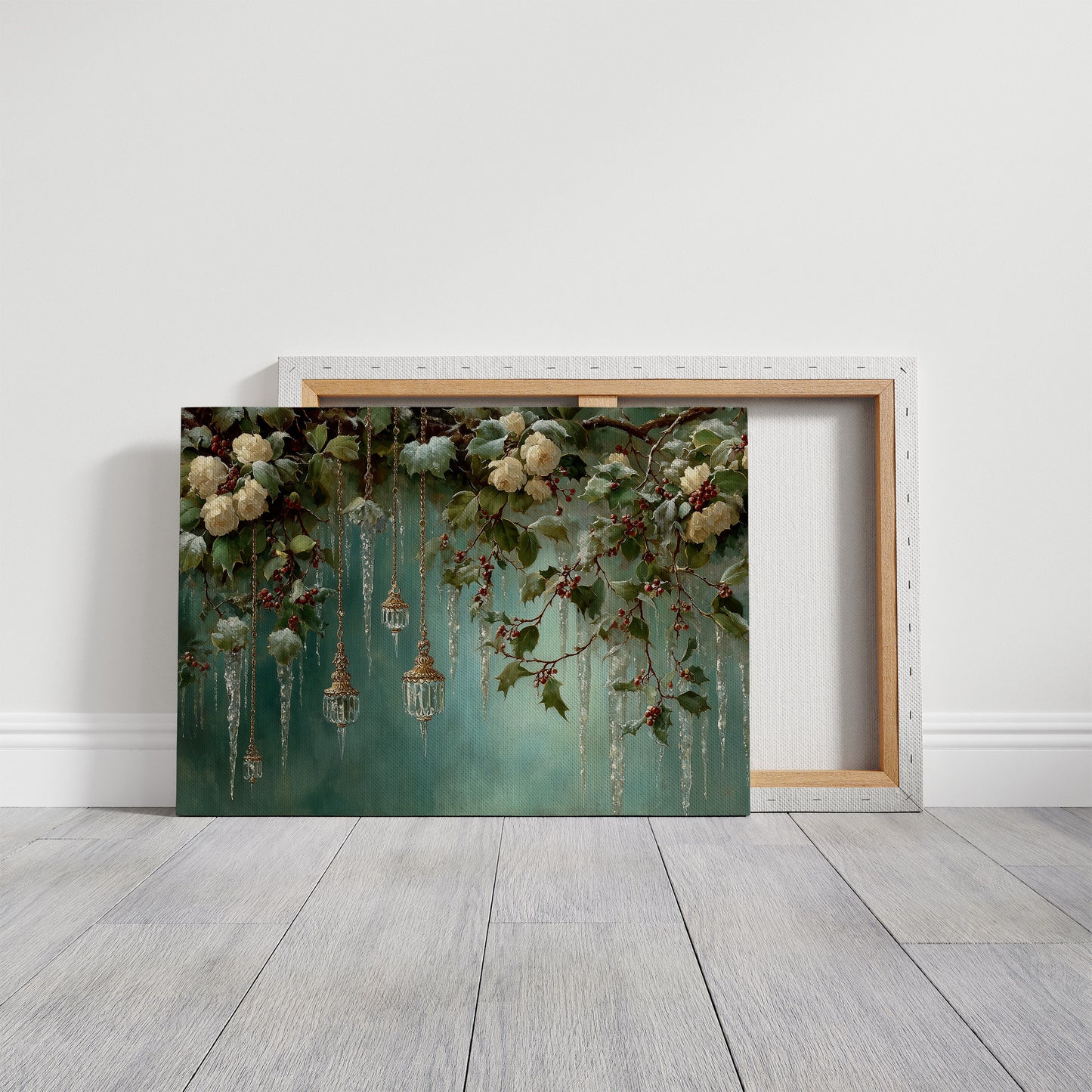 Winter Roses Hung With Crystal