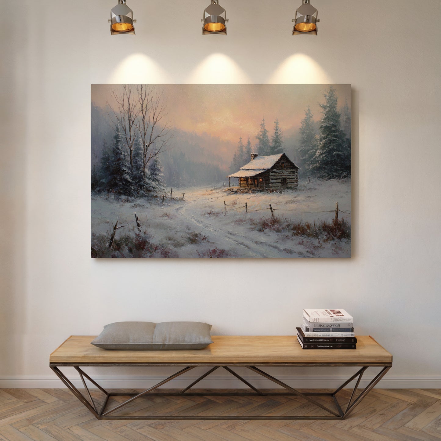Winter Light Warms Mountain Solitude