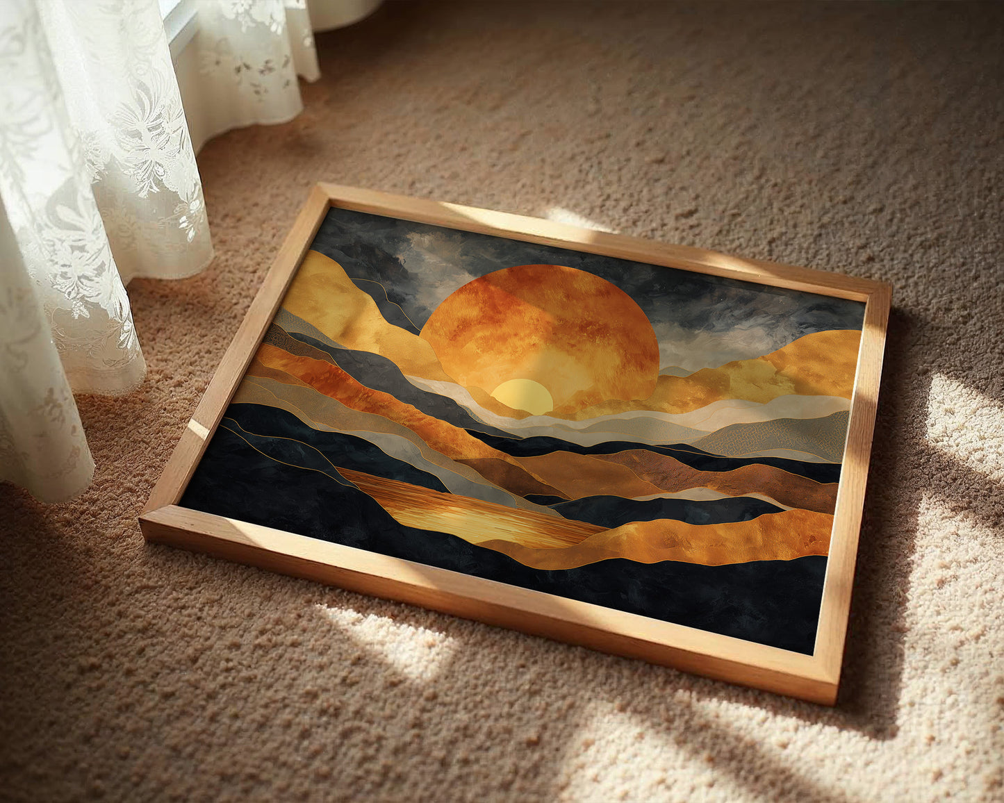 Mountains Hold The Copper Moon