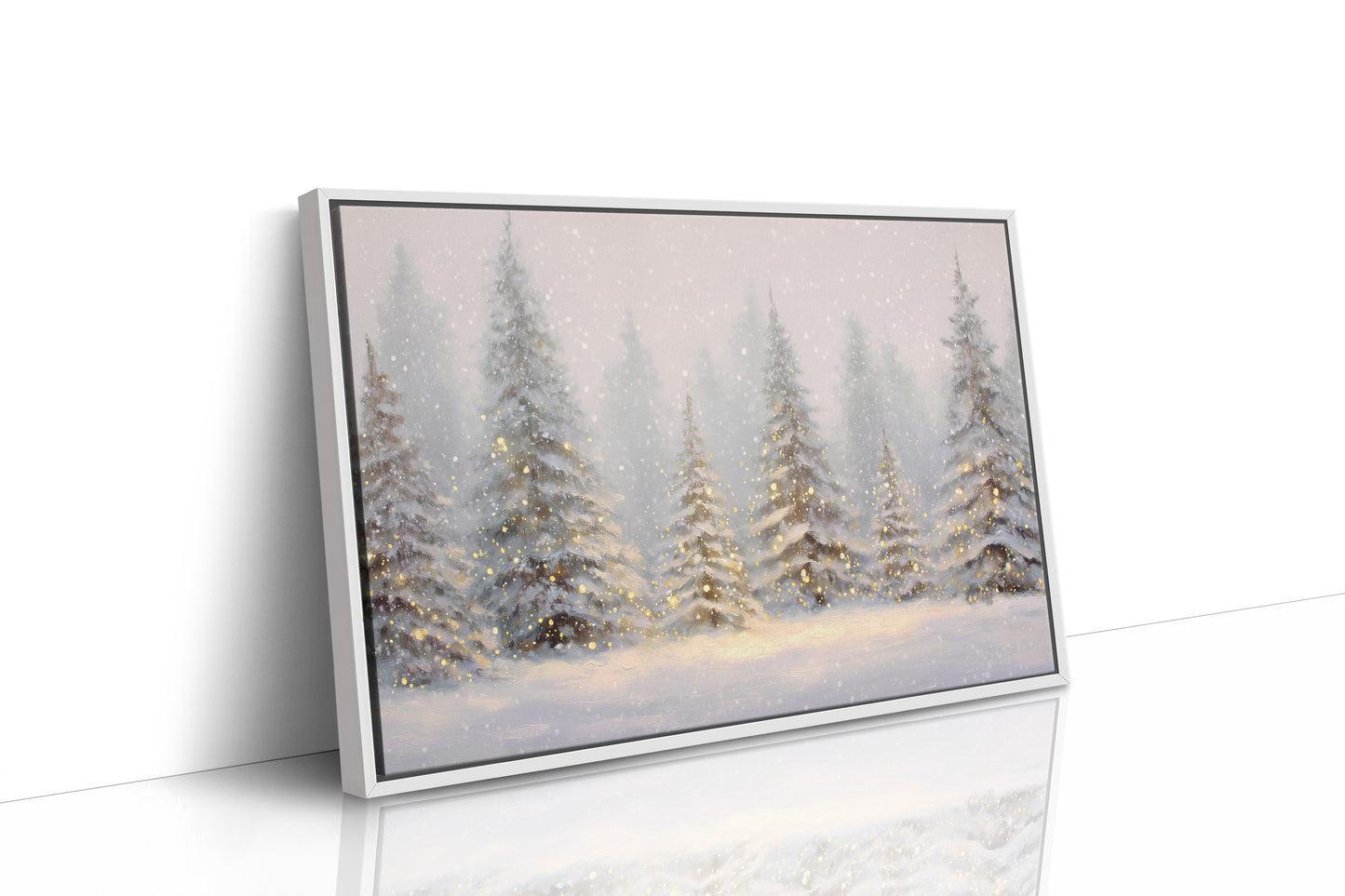 Evergreens Dance Through Winter's Glow
