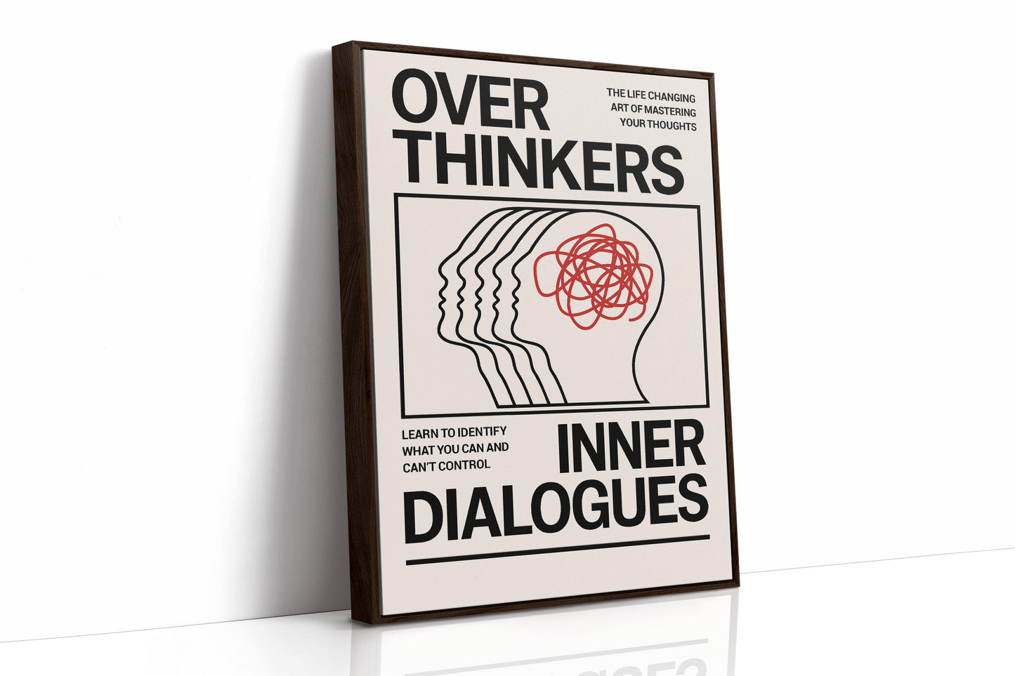 Overthinkers Inner Dialogues – Bold Modern Mental Health Print