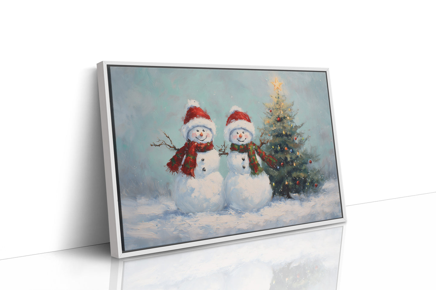 Snow Friends Share Christmas Magic Together