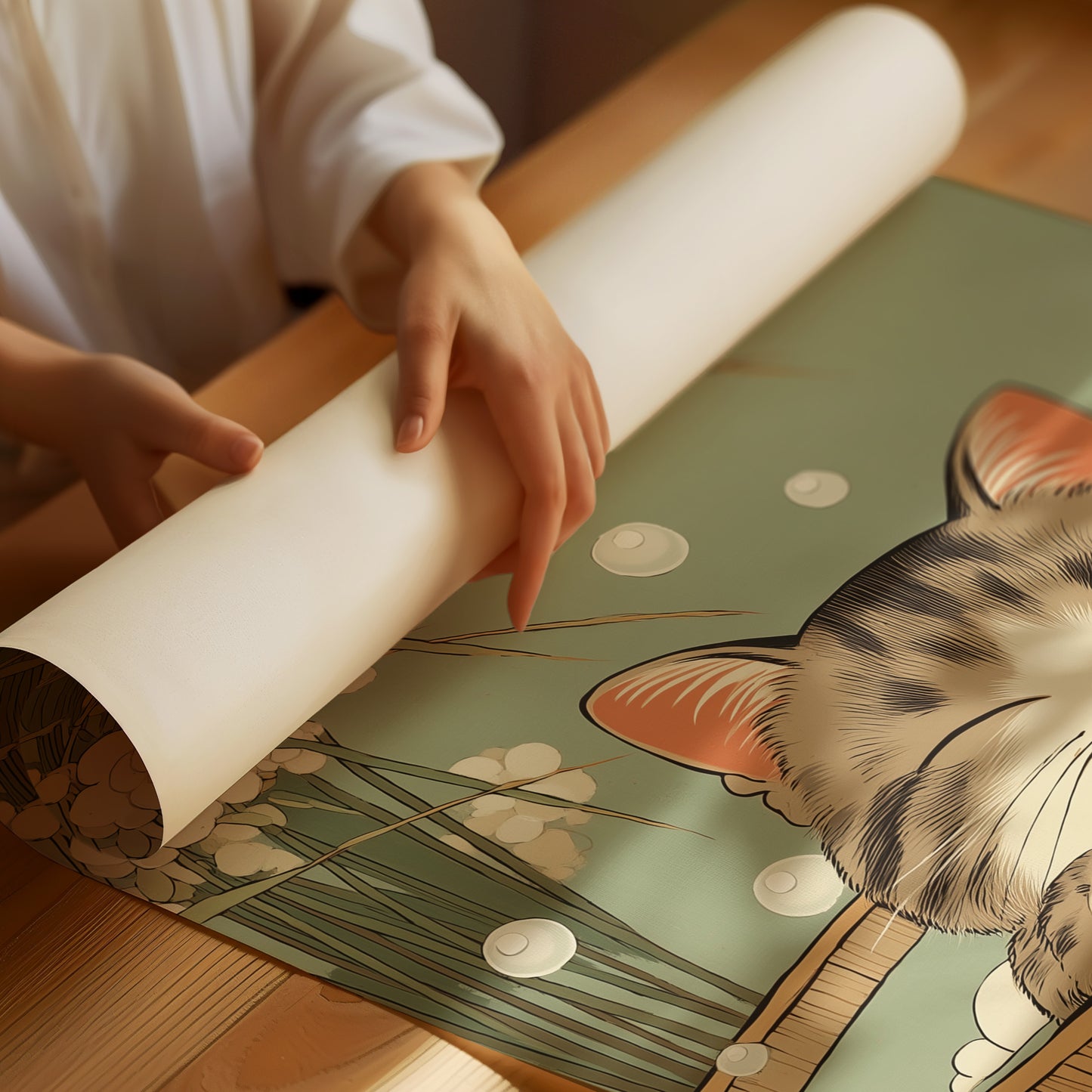 Kitten's Bamboo Bath Sanctuary Dreams