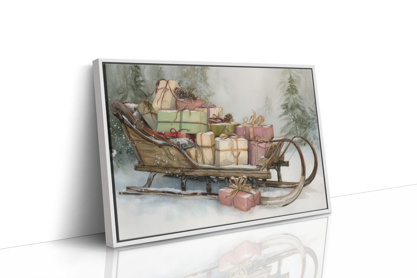 Vintage Sleigh Carries Winter's Promises