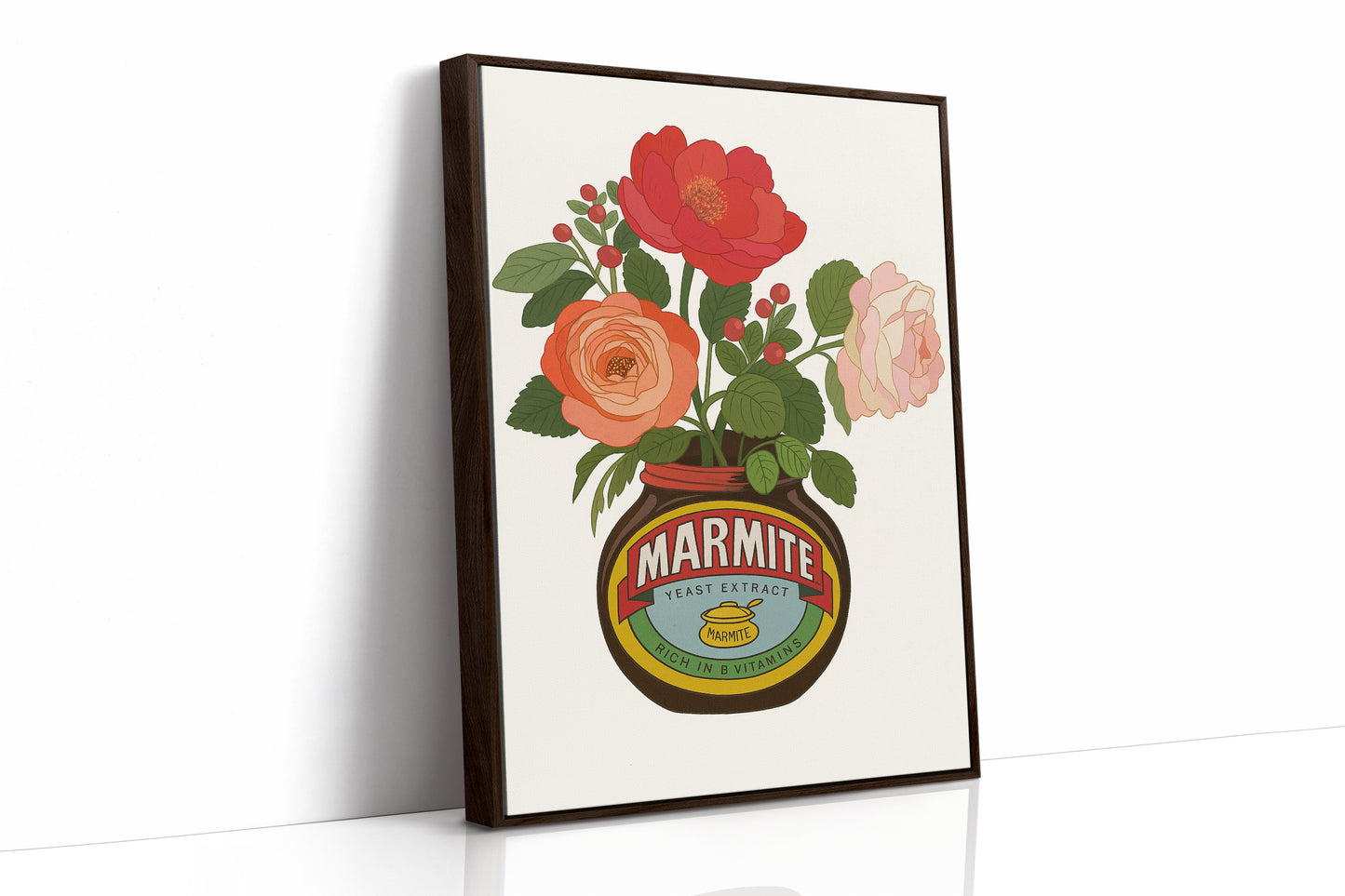Roses in a Marmite Jar