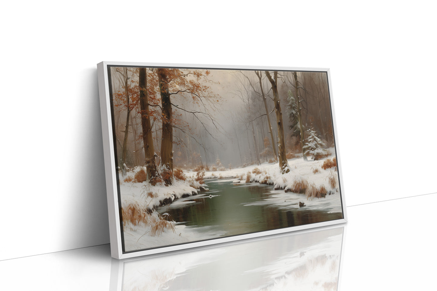 Winter Stream Carries Autumn's Memory