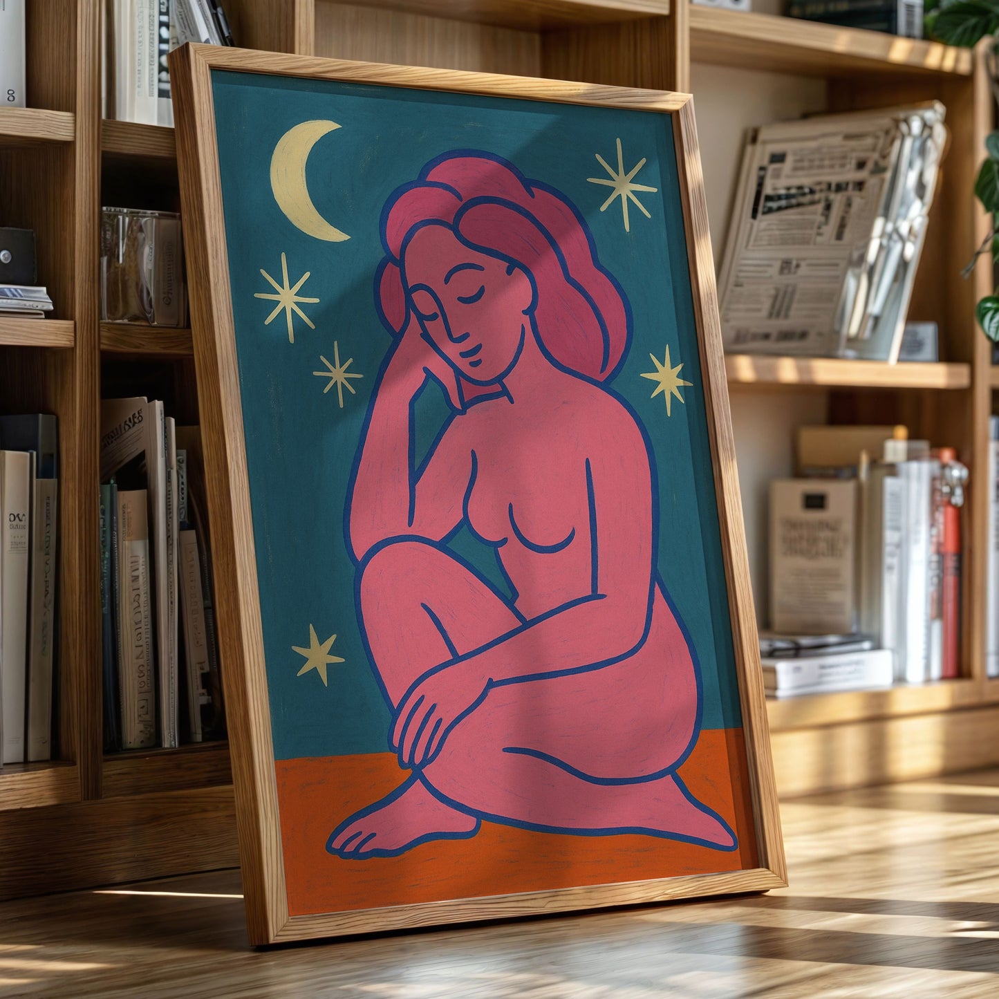 Midnight Muse in Neon Dreams